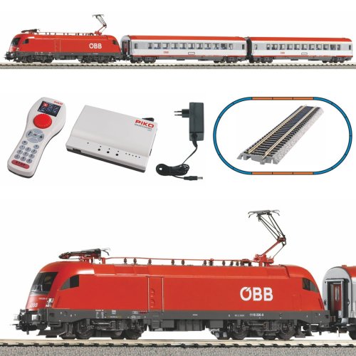 Przejdź do produktu PIKO 59104 Cyfrowa kolejka elektryczna z lokomotywą Rh 1116 i wagonami osobowymi ÖBB