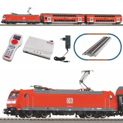 Przejdź do produktu PIKO 59102 Cyfrowa kolejka elektryczna z lokomotywą BR 146 i wagonami piętrowymi DB AG