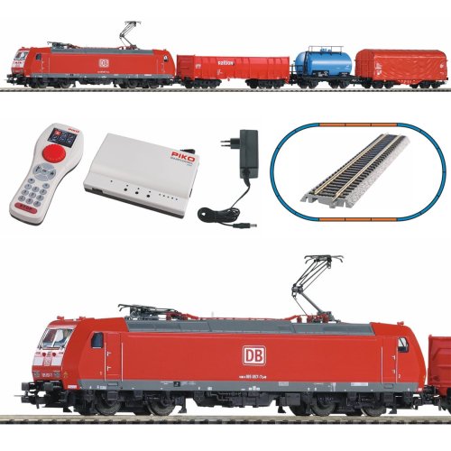 Przejdź do produktu PIKO 59015 Cyfrowa kolejka elektryczna z lokomotywą BR 185 i wagonami towarowymi DB AG
