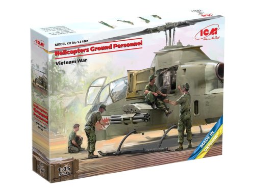 Przejdź do produktu ICM 53102 - 1:35 Helicopters Ground Personnel Vietnam War