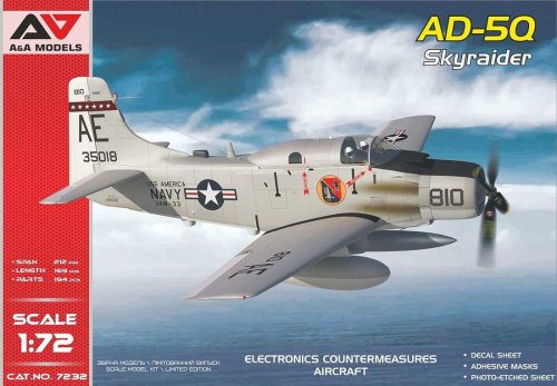Przejdź do produktu A&A Models 7232 - 1:72 AD-5Q Skyraider