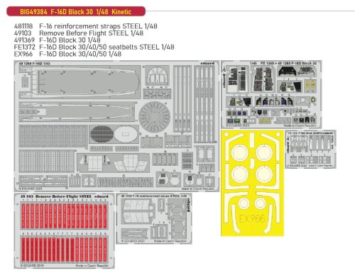 Przejdź do produktu Eduard BIG49384 - 1:48 F-16D Block 30