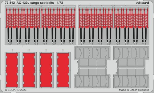 Przejdź do produktu Eduard 73812 - 1:72 AC-130J cargo seatbelts