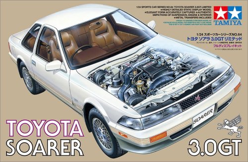 Przejdź do produktu Tamiya 24064 - 1:24 Toyota Soarer 3.0GT Limited