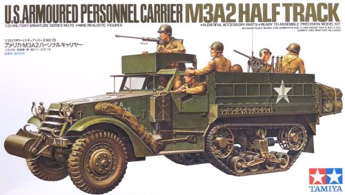 Przejdź do produktu Tamiya 35070 - 1:35 M3A2 Half-Track U.S. Armored Personnel Carrier