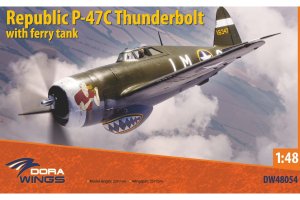 Dora Wings DW 48054 - 1:48 Republic P-47C Thunderbolt with Ferry Tank