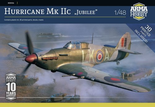 Przejdź do produktu Arma Hobby 40006 - 1:48 Hurricane Mk IIC Jubilee