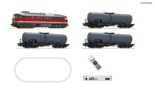 Przejdź do produktu Roco 5110002 H0 - Zestaw kolejki elektrycznej z lokomotywą BR 132 i wagonami cysternami