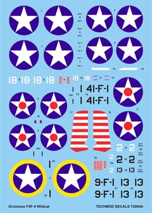 Przejdź do produktu TECHMOD 72004 - 1:72 F4F-4 Wildcat