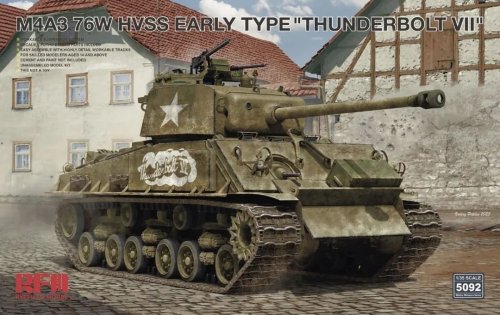 Przejdź do produktu Rye Field Model 5092 - 1:35 M4A3 76W HVSS Early Type Thunderbolt VII