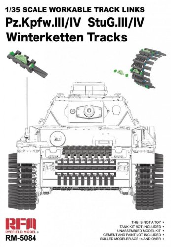 Przejdź do produktu Rye Field Model 5084 - 1:35 Pz.Kpfw. III/IV StuG. III/IV Workable Winterketten Tracks