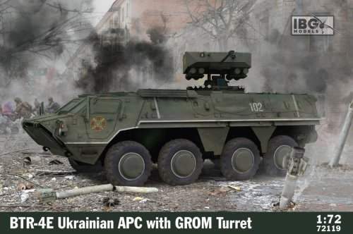 Przejdź do produktu IBG 72119 - 1:72 BTR-4E Ukrainian APC with GROM Turret