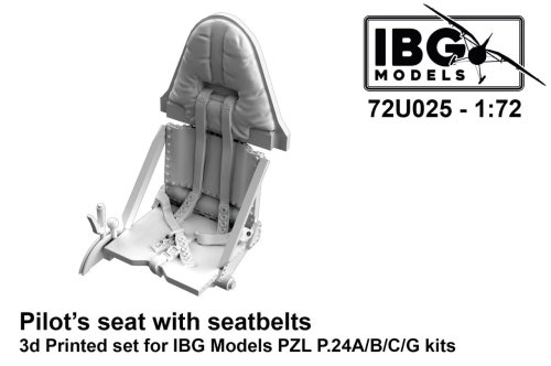 Przejdź do produktu IBG 72U025 - 1:72 Pilot's Seat with Seatbelts for PZ P.24A/B/C/G
