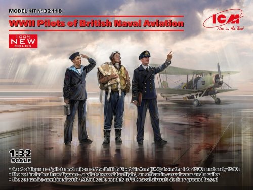Przejdź do produktu ICM 32118 - 1:32 WWII Pilots of British Naval Aviation