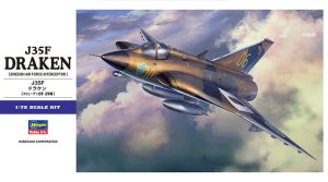 Hasegawa E48 01578 - 1:72 J35F Draken Swedish Airforce Interceptor