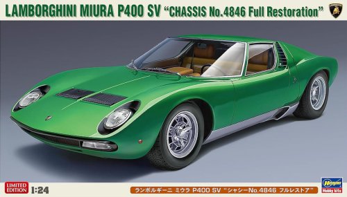 Przejdź do produktu Hasegawa 20652 - 1:24 Lamborghini Miura P400 SV Chassis No.4846 Full Restoration