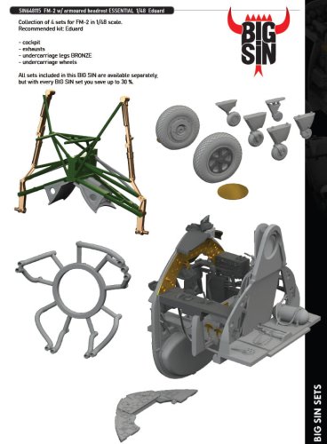 Przejdź do produktu Eduard SIN648115 - 1:48 FM-2 w/ armoured headrest Essential