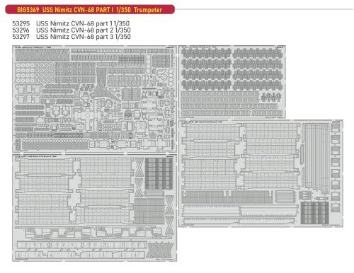 Przejdź do produktu Eduard BIG5369 - 1:350 USS Nimitz CVN-68 Part I