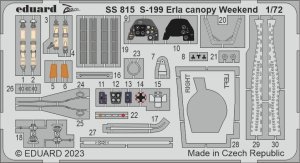 Eduard SS815 - 1:72 S-199 Erla canopy Weekend