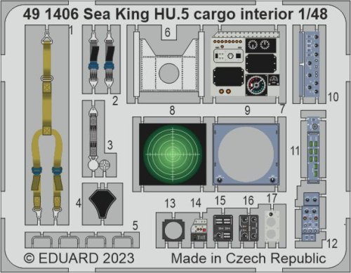Przejdź do produktu Eduard 491406 - 1:48 Sea King HU.5 cargo interior