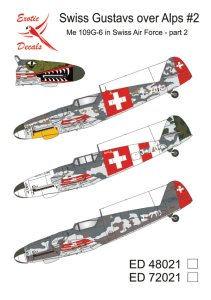 Exotic Decals 48021 - 1:48 Swiss Gustavs over Alps #2 Me 109G-6 in Swiss Air Force - Part 2