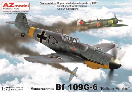 Przejdź do produktu AZ Models 7864 - 1:72 Messerschmitt Bf 109G-6 Balkan Eagles