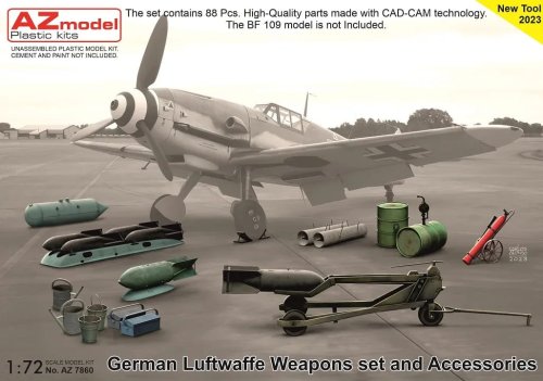 Przejdź do produktu AZ Models 7860 - 1:72 German Luftwaffe Weapons set and Accessories