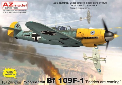 Przejdź do produktu AZ Models 7859 - 1:72 Messerschmitt Bf 109F-1 - Fridrich are Coming