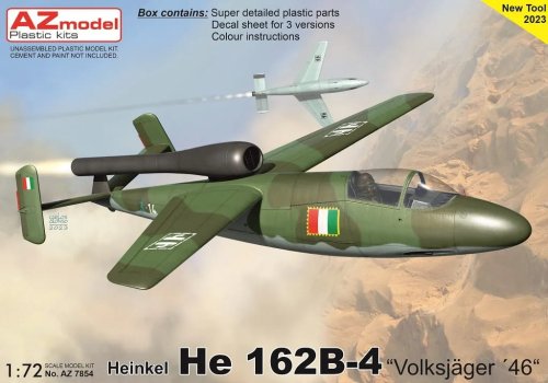 Przejdź do produktu AZ Models 7854 - 1:72 Heinkel He 162B-4 Volksjäger 46