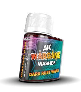 AK Interactive 14204 - Wargame Dark Rust Wash - farba do weatheringu 35 ml