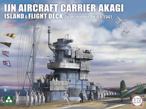 Przejdź do produktu Takom 5023 - 1:72 IJN Aircraft Carrier Akagi island & flight deck Pearl Harbor attack 1941