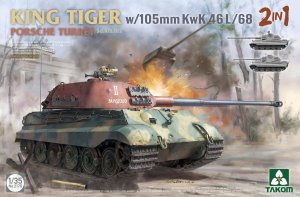 Takom 2178 - 1:35 King Tiger Porsche turret w/105m KwK 46 L/68