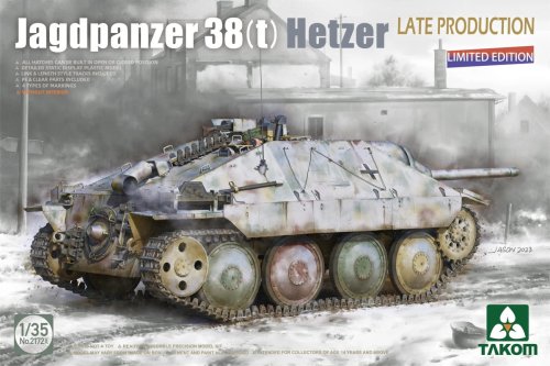 Przejdź do produktu Takom 2172X - 1:35 Jagdpanzer 38(t) Hetzer Late Production - Limited Edition without interior