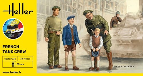 Przejdź do produktu Heller 35323 - 1:35 French Tank Crew - zestaw z farbami