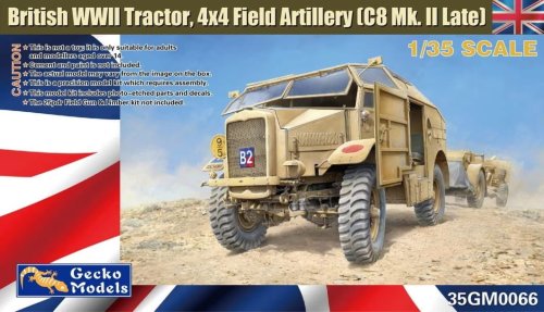 Przejdź do produktu Gecko Models 35GM0066 - 1:35 British WWII Tractor 4x4 Field Artillery C8 Mk. II Late