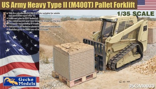 Przejdź do produktu Gecko Models 35GM0030 - 1:35 US Army heavy Type II M400T Pallet Forklift
