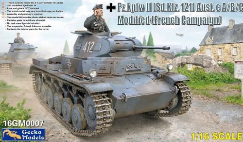 Przejdź do produktu Gecko Models 16GM0007 - 1:16 Pz.Kpfw.II Sd.Kfz. 121 Ausf. C A/B/C Modified French Campaign