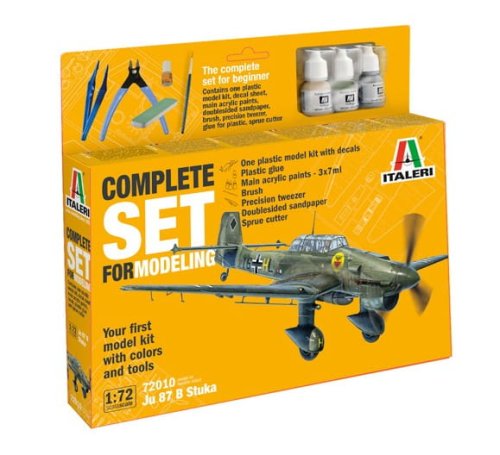 Przejdź do produktu Italeri 72010 - 1:72 Ju 87 B Stuka Complete Set - model z farbami i narzędziami