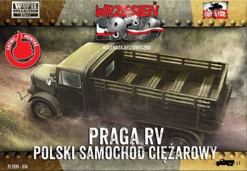 Przejdź do produktu First To Fight 034 - Wrzesień 1939 - 1:72 Praga RV polski samochód ciężarowy - Gazetka w zestawie z modelem
