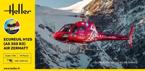 Przejdź do produktu Heller 56490- 1:48 Ecureuil H125 AS 350 B3 Air Zermatt model z farbami