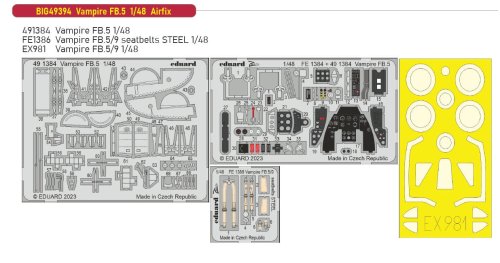 Przejdź do produktu Eduard BIG49394 - 1:48 Vampire FB.5