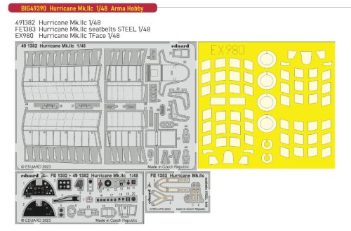 Przejdź do produktu Eduard BIG49390 - 1:48 Hurricane Mk.IIc