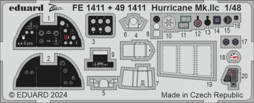 Przejdź do produktu Eduard FE1411 - 1:48 Hurricane Mk.IIc