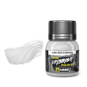 Ammo Mig 0628 - Dio Drybrush Aluminium - farba do techniki suchego pędzla 40 ml