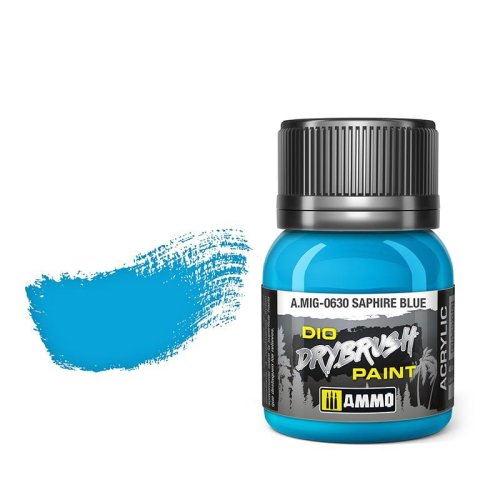 Przejdź do produktu Ammo Mig 0630 - Dio Drybrush Saphire Blue - farba do techniki suchego pędzla 40 ml