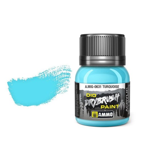 Przejdź do produktu Ammo Mig 0631 - Dio Drybrush Turquoise - farba do techniki suchego pędzla 40 ml