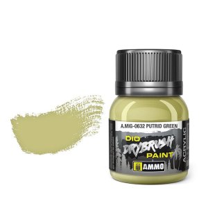 Ammo Mig 0632 - Dio Drybrush Putrid Green - farba do techniki suchego pędzla 40 ml