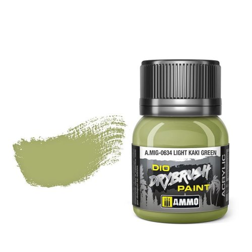 Przejdź do produktu Ammo Mig 0634 - Dio Drybrush Light Khaki Green - farba do techniki suchego pędzla 40 ml