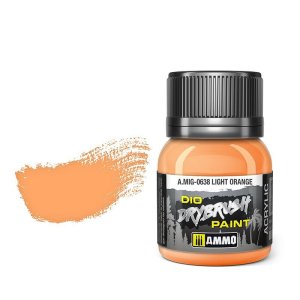 Ammo Mig 0638 - Dio Drybrush Light Orange - farba do techniki suchego pędzla 40 ml