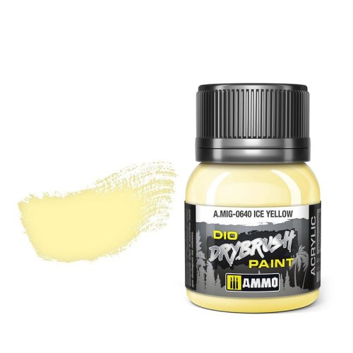Przejdź do produktu Ammo Mig 0640 - Dio Drybrush Ice Yellow - farba do techniki suchego pędzla 40 ml